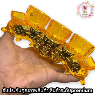 ชุดแก้วน้ำชา ชุดแก้วน้ำชาตั้งโต๊ะ เนื้อพลาสติกจากจีนพลาสติกเกรดA ชุดนี้มีเเก้ว 3 ใบ ของจริงสวยมากๆ พรีเมี่ยมมาก