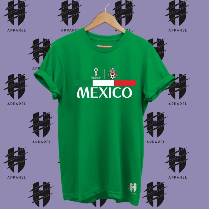 MEXICO TEAM FANS WORLD CUP เสื้อยืด QATAR 2022 - MEXICO TSHIRT
