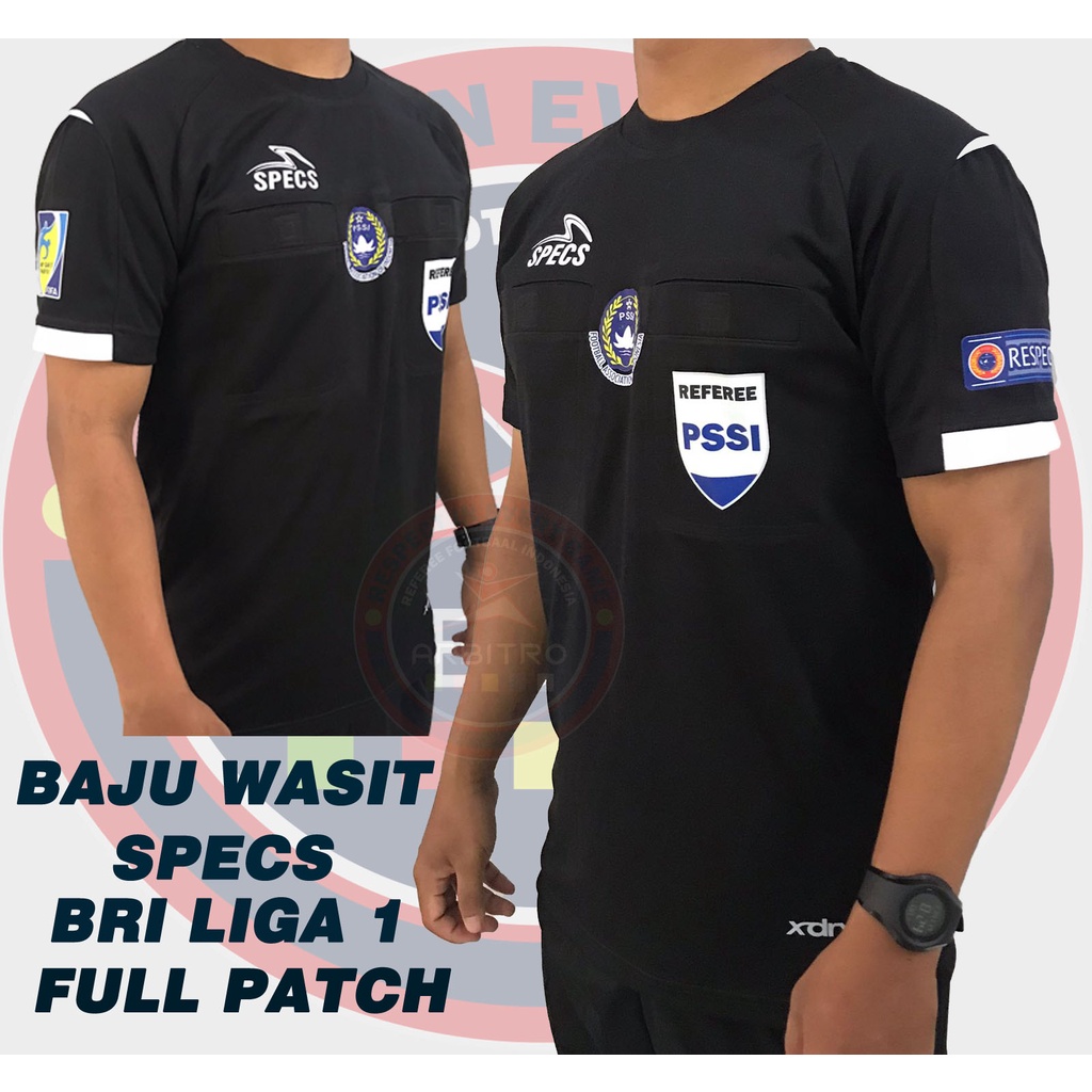 REALPICT - SPECS BRI LEAGUE 1 REFEREE SHIRT SEASON 2020/2021/2022 - FULL PATCH 4 LOGO REAL PICKT - -