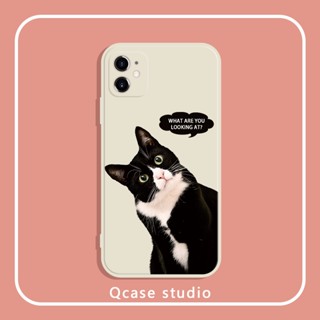 Cute cat เคสไอโฟน iPhone 11 pro max 8พลัส เคส 14 plus case 12 promax เคสมือถือ iPhone 7 8 plus TPU X Xr Xs Max