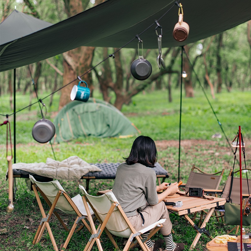 Naturehike ราวตากผ้า แขวนเสื้อผ้า แบบเชือก หัวเข็มขัด ตะขอ สำหรับตั้งแคมป์ กลางแจ้ง เดินทาง กลางแจ้ง - รูปที่ 5