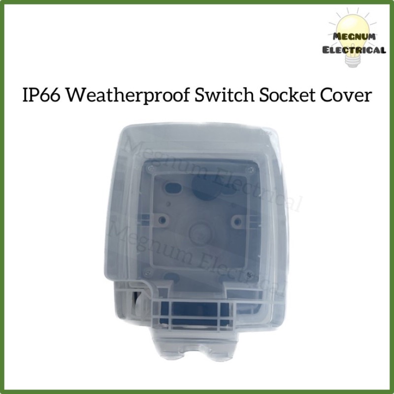 ฝาครอบเต้ารับสวิตช์ Weatherproof IP66 |Penutup Than Cuaca|
