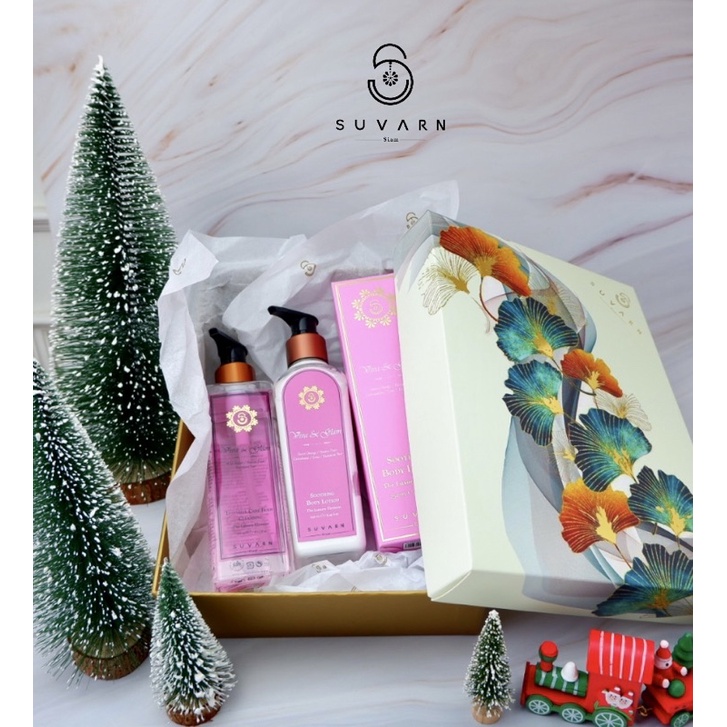 SUVARN The Duo Gift Set Box :  Viva & Glam (English Pear / Wild  Melon / Passion Fruit )