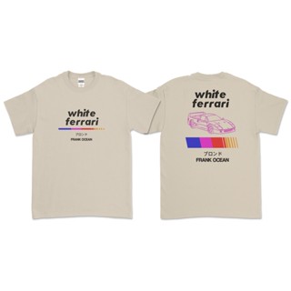 เสื้อยืด Frank OCEAN - WHITE FERRARI (ด้านหน้าและด้านหลัง)