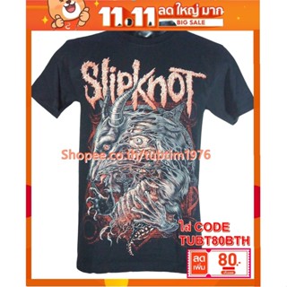 เสื้อวง Slipknot เสื้อวงดนตรีร็อค เดธเมทัล เสื้อวินเทจ สลิปน็อต SKT1779