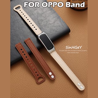 สายนาฬิกาข้อมือหนังวัว แบบเปลี่ยน สําหรับ OPPO Band Cowhide OPPO