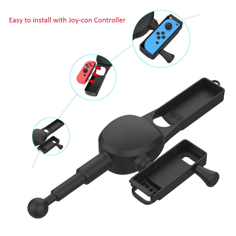NS Switch Fishing Rod for Bass Pro Shops /Legendary Fishing for Nintendo Switch OLED Joy-Con Fishing Game Controller Accessories