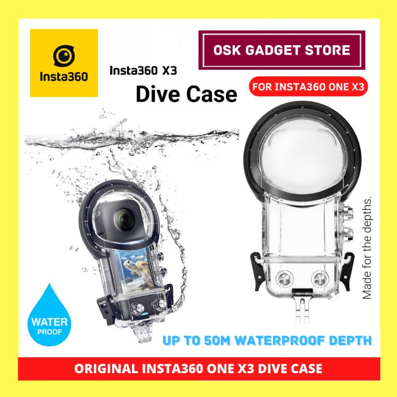 Insta360 One X3 Dive Case สําหรับ Insta360 One X3 Insta360 อุปกรณ์เสริม