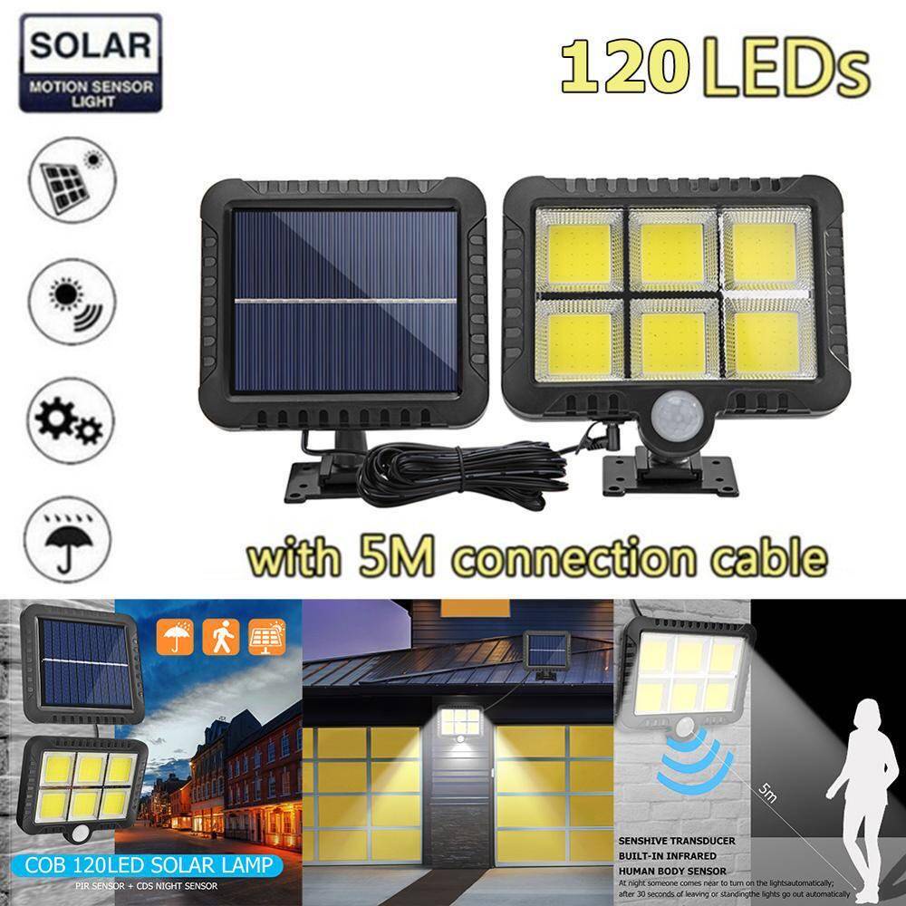 MM789 120COB LED Solar Wall Light Outdoor Lighting Motion Sensor COB LED Solar Light Waterproof Street Lamp Induction Wa