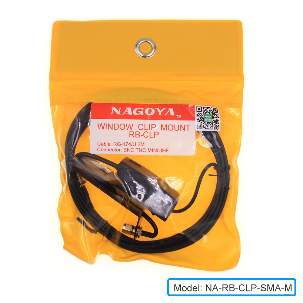 นาโกย่า RG-174/U 3M Mount คลิปวิทยุเสาอากาศยึด RB-CLP SMA-M สําหรับ BaoFeng UV-82 UV-5R GT-3 UV-82 B
