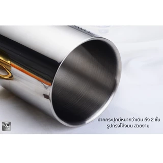 กระปุกชาสแตนเลส หนา 2 ชั้น Stainless Canister 2 layers thick กระปุกเก็บชา กระปุกเก็บผง SUS 304