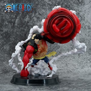 โมเดลอนิเมะ one piece luffy gear 4 วันพีชโมเดล ลูฟี่ เกียร์ 4 ลูฟี่ตัวการ์ตูน one piece figure รูปปั้น（โมเดลวันพีช）SA6413