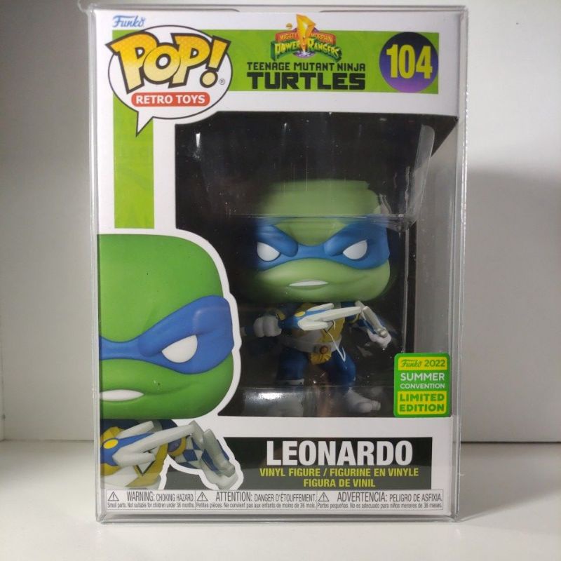 Funko Pop (แท้) Power Ranger x Teenage Mutant Ninja Turtles - Leonardo As Blue ฟันโก๊ะ ป๊อป นินจาเต่า