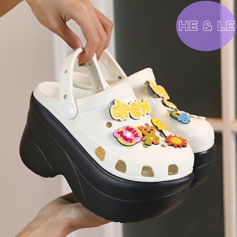 รองเท้าส้นสูง 10 เซนติเมตร พื้นหนา diy สําหรับผู้หญิง