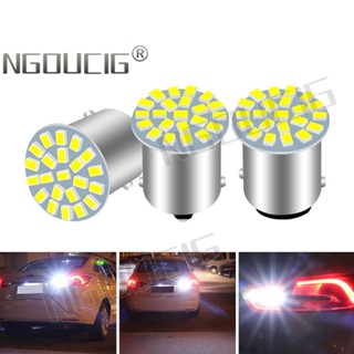 Ngoucig ไฟท้าย ไฟสัญญาณเลี้ยว ไฟเบรก ไฟถอยหลัง LED 1156 LED BA15S 1157 BAY15D สําหรับจอดรถ รถจักรยานยนต์