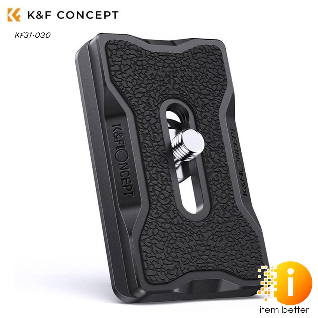 K&F QUICK RELEASE MOUNTING PLATE KF-28 SERIES เพลทขาตั้งกล้องแบบปลดเร็วพร้อมสกรู 1/4" สำหรับขาตั้งกล