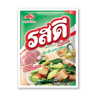 รสดี ผงปรุงรสอาหารรสหมู 155 กรัม รสดีหมูแพ็ก 10 ซอง