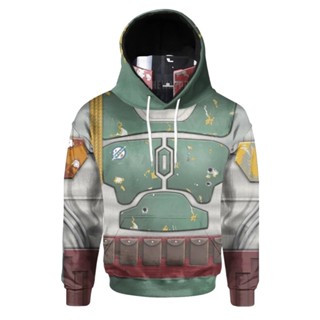 ชุดเสื้อกันหนาว ลาย Dacron Boba Fett Book Mandalorian Bo Buffett