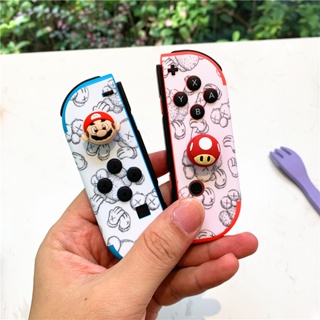 ฝาครอบปุ่มกดสวิตช์ ซิลิโคน ลาย Super Mario น่ารัก สําหรับคอนโซล Switch Lite Oled Rocker