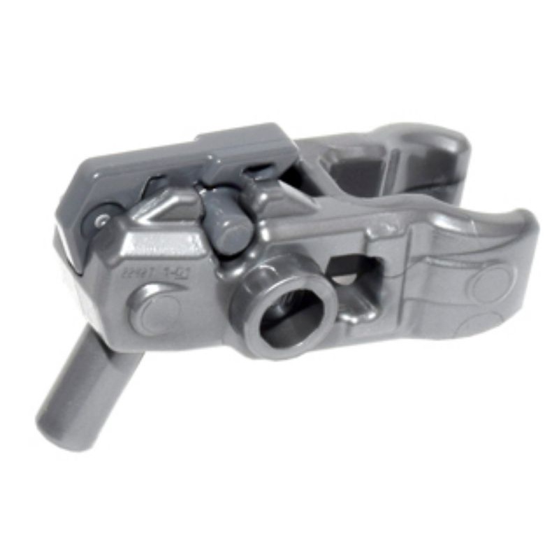 Part Lego 22487c01 Minifigure, Weapon Gun, Mini Blaster/Shooter for Bar Arrows with DarkBluishGray T