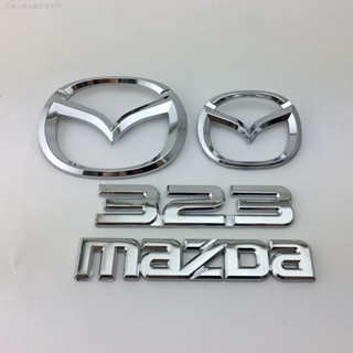 โลโก้ MAZDA 323 323 ด้านหน้า และด้านหลัง ภาษาอังกฤษ สไตล์จีน สําหรับรถยนต์