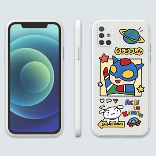 ใหม่ เคสโทรศัพท์มือถือ ซิลิโคน กันกระแทก ลายการ์ตูนชินจังน่ารัก สําหรับ Samsung Galaxy A51 A71 M40S M31 M51 A10 A10S A20 A20S A30 A01CORE A215GPhone Casing  Silicon Fashion Camera Lens Protector Full Cover simple Liquid silicone Cases