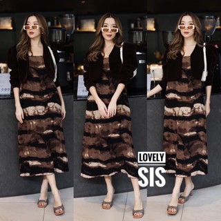 🌈🌿🌺🌼🌸🧡🤎🇰🇷 Pleat Maxi Dress&amp;Velvet Long Sleeve Overcoat Set