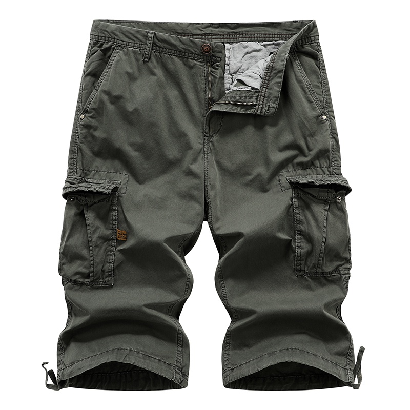 ลด 50.- ใช้โค้ด DET199MAR กางเกงขาสั้นหลายกระเป๋าสไตล์เกาหลีใหม่ล่าสุด 100% cotton 511#