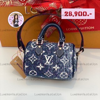 👜: New!! Louis Vuitton Micro Speedy Denim Bag Charm ‼️ก่อนกดสั่งรบกวนทักมาเช็คสต๊อคก่อนนะคะ‼️