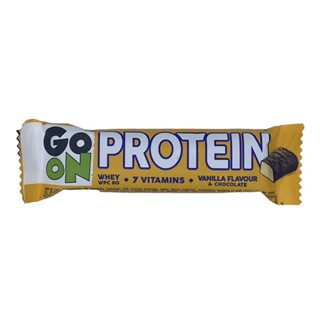 Go on Whey Protein Bar Vanilla Flavour And Chocolate 50g.