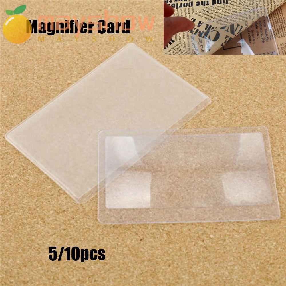 Mayshow 510pcs lens 3 x magnifier 85 x 55mm credit card size magnifying