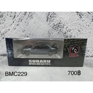 BM Creations 1:64 Subaru WRX Type R 3, 4-6 -Grey (RHD)