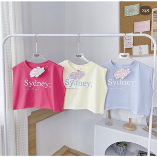 พร้อมส่ง!!! เสื้อครอป SYDNEY; ⭐️ (New closet’s)