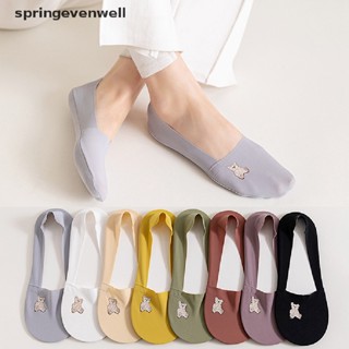 [springevenwell] ถุงเท้าซิลิโคน แบบบางพิเศษ กันลื่น ซ่อนได้ เหมาะกับฤดูร้อน สําหรับผู้หญิง มี 1 คู่