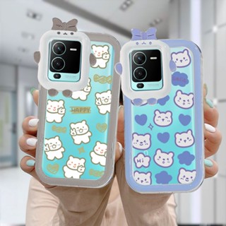 เคสโทรศัพท์มือถือนิ่ม แบบใส ลายการ์ตูนมอนสเตอร์ตัวน้อย VIVO Y20 Y15S Y91C Y21 2021 Y21A V23E Y35 Y22 Y22S Y16 V21 Y21T Y12S Y12 Y30 Y21S Y20S Y12i Y33T Y01 Y91 Y30i