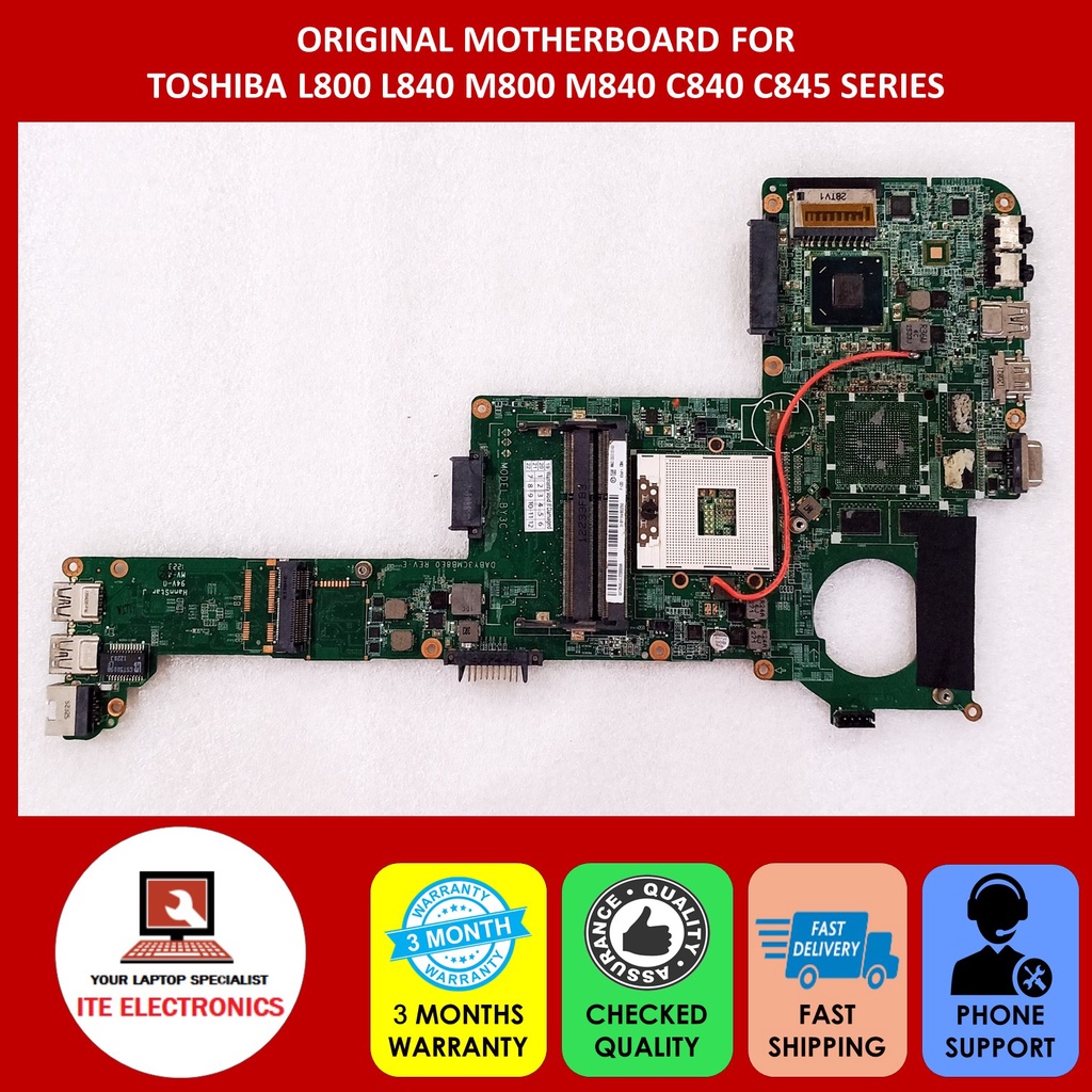 TOSHIBA L800 L840 M800 M840 C840 C845 SERIES MOTHERBOARD DABY3CMB8E0