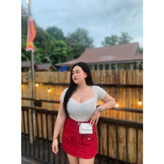 เสื้อไหมพรม สาวอวบ 🥰 รุ่นตำนาน แขนสั้น 🥰 ยืดเยอะมาก ใส่สบาย ขายดีมาก
