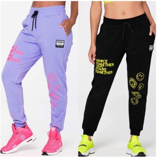 ใหม่ ZUMBA Fitness X Hello Kitty Friends กางเกงผ้าฝ้าย ZUMBA Wear Z1B00 0160