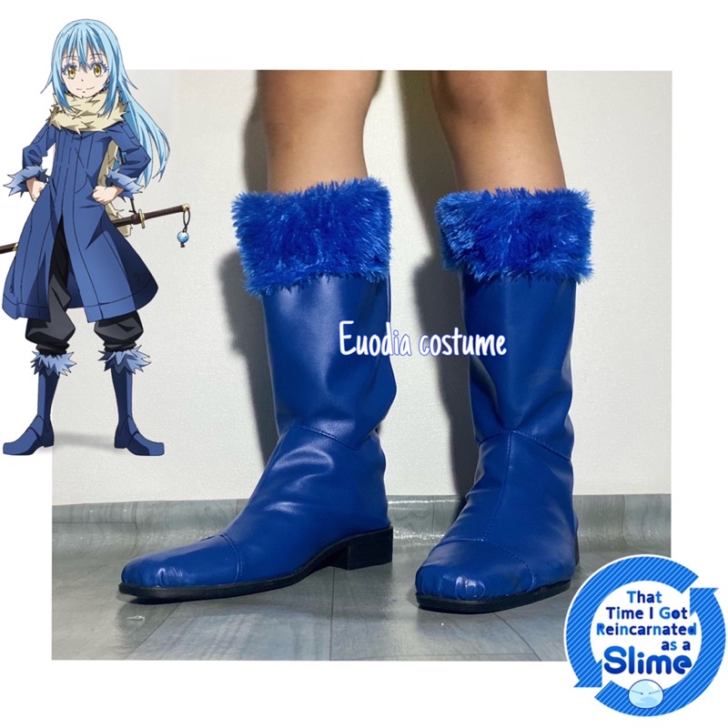 Rimuru TEMPEST Boots รองเท้าเครื่องแต่งกายคอสเพลย์ Tensei shetara สไลม์ eta ken [ ผู้ผลิตเครื่องแต่ง