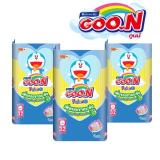 [ขายยกลัง! 3 ห่อ ] GOON กูนน์ กางเกงผ้าอ้อมเด็ก เฟรนด์โดเรมอน ไซส์ XXL แพ็ค 32ชิ้น