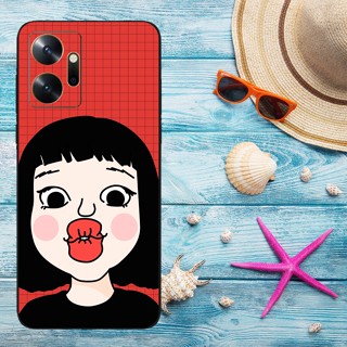 เคสโทรศัพท์มือถือ ซิลิโคนนิ่ม พิมพ์ลาย สีดํา สําหรับ Infinix Zero 20 X6821