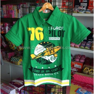 SH-091 เสื้อคอโปโลเด็กสีแดง แฟชั่นเด็กเกาหลี Size-130 (6-7Y)