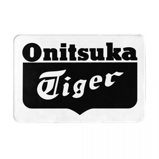 ONITSUKA TIGER Onitsuka พรมเช็ดเท้า ผ้าสักหลาด กันลื่น ลายโลโก้เสือ ดูดซับน้ํา แห้งเร็ว 16x24 นิ้ว สําหรับห้องน้ํา พร้อมส่ง