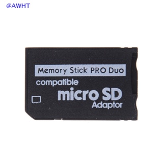 Awht อะแดปเตอร์การ์ดหน่วยความจํา Micro SD เป็น Memory Stick สําหรับ PSP