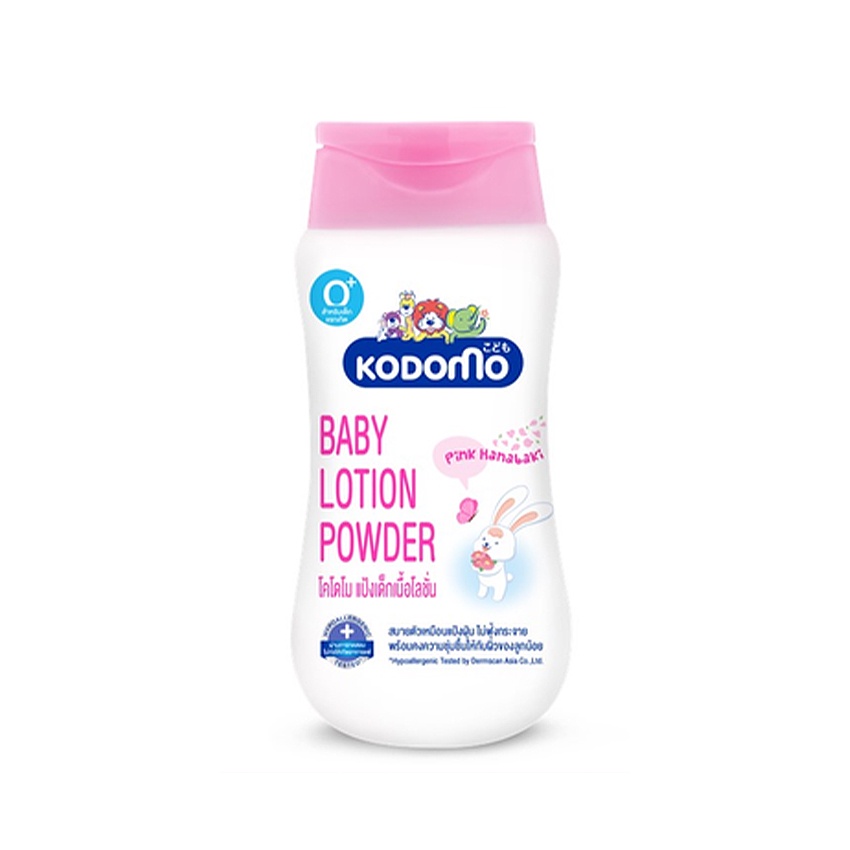 โคโดโม แป้งโลชั่น พิงค์ ฮานาบากิ 180 มล. KODOMO LOTION POWDER PINK HANABAKI 180 ML.