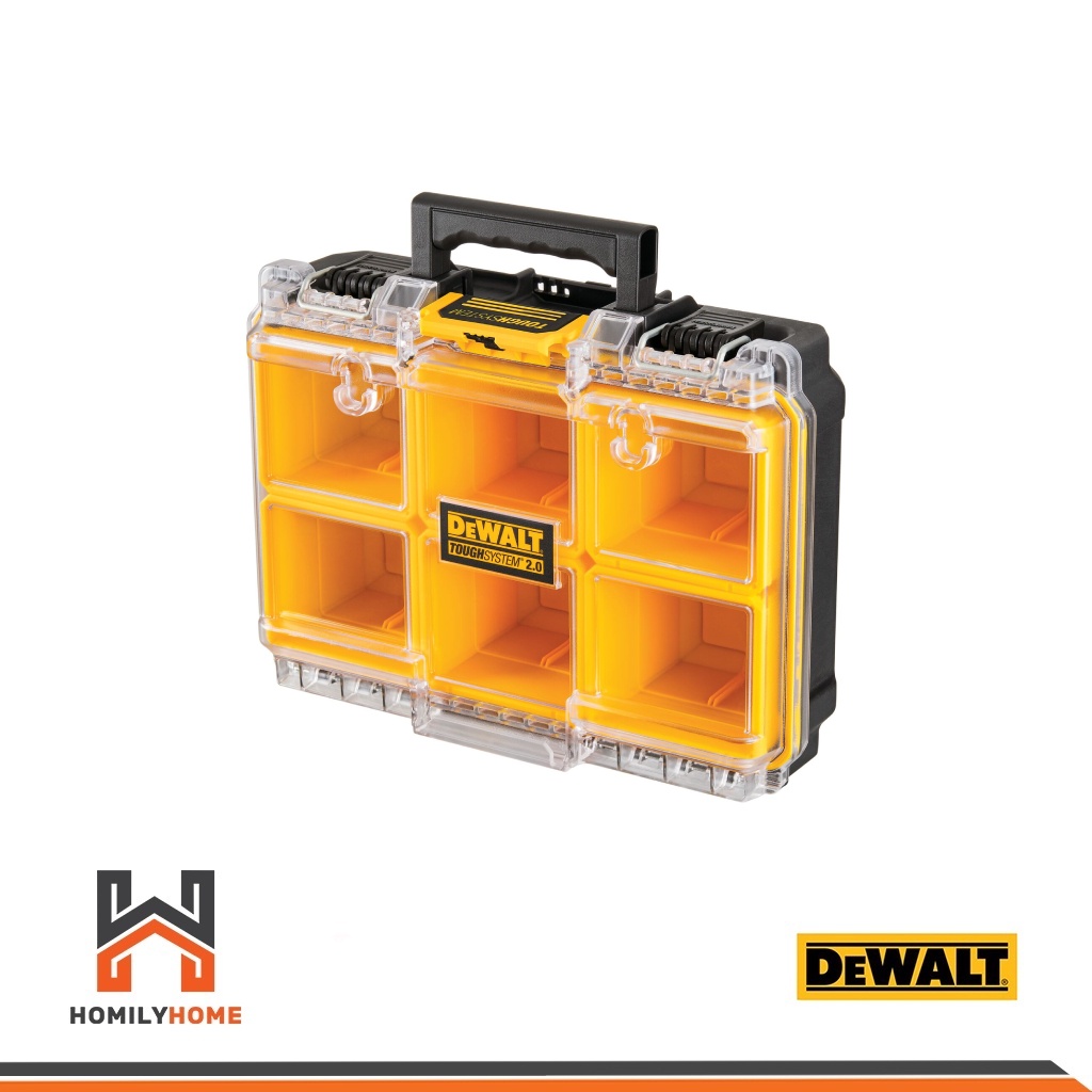 DEWALT กล่องใส่อุปกรณ์ช่าง 6 ช่อง ขนาด 1/2 รุ่น DWST83392-1 กล่องใส่อุปกรณ์ DWST83392