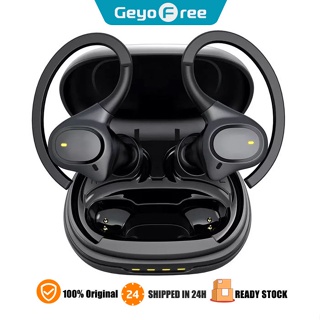 GeyoFree ใหม่ หูฟังบลูทูธไร้สาย TWS Bluetooth พร้อมไมโครโฟนในตัว สําหรับเล่นกีฬา