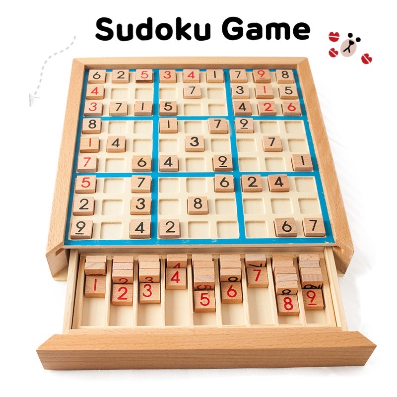 Sudoku Game กระดานไม้บอร์ดเกมคณิต