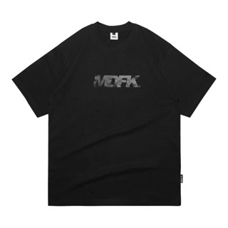 เสื้อยืด พิมพ์ลายโลโก้ Mdfk BLACK ON BLACK