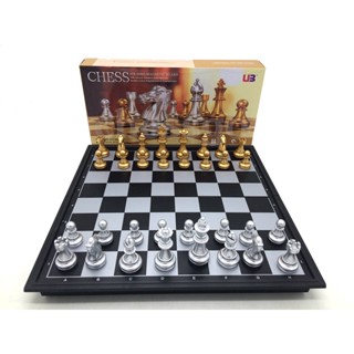 (ตัวแทนchessgo)หมากรุกสากลแม่เหล็ก Gold&amp;Silver Magnetic Chess